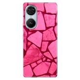 Senada Reeder S19 Max Pro S Edge İle Uyumlu Kılıf Silikon Desenli Kapak Pembe Beton