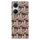 Senada Reeder S19 Max Pro S Edge İle Uyumlu Kılıf Silikon Desenli Kapak Pug Pug Köpek