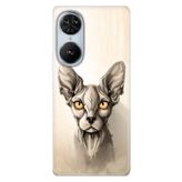 Senada Reeder S19 Max Pro S Edge İle Uyumlu Kılıf Silikon Desenli Kapak Sfenks Kedi