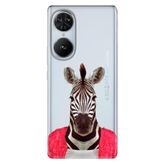 Senada Reeder S19 Max Pro S Edge İle Uyumlu Kılıf Silikon Desenli Kapak Şirin Zebra