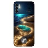 Senada Reeder S19 Max Pro S ile Uyumlu Kılıf Resimli Desenli Silikon Golden Beach