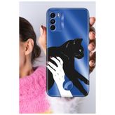 Senada Reeder S19 Max Pro S ile Uyumlu Kılıf S19 Max Pro S Şeffaf Silikon Baskılı Sanat Kedi