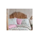 ŞENER HOME Clasy Ranforce 2 Li Kapaklı Yastık Kılıfı 50x70 +5 Cm Volanlı Elara Adaçayı