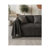 ŞENER HOME Modern Çok Amaçlı Pike & Kol Örten Koltuk Örtüsü - Füme