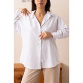 Seniorah Beyaz Oversize Gömlek - XL