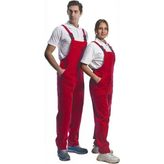 Şensel, Bahçıvan Tulum, Askılı Tulum, Üniforma - Kırmızı - XL