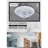 sensörlü tavan armatürü 360° hareket sensörlü palastik glop 10 adet