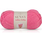 Sensy Premium Softee Baby El Örgü Ipi Bebek Ipi Hırka Kazak Yelek Ip Atkı Bere Patik Bebek Battaniye Ipi - Pembe