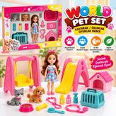 Sepetopia ENF-39188 World Pet Set Kaydırak/salıncak Oyuncak Bebek - Çok Renkli