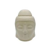 Seramik Buda Buhurdanlık Krem Mat 13cm