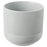 Seramik saksı, gri, 15 cm