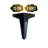 Serçe Düz 15Cm Plastik Ayak Mobilya Masa Ve Dolap Ayağı(15Cm)(Siyah) Siyah 15Cm 15Cm - 1 Adet