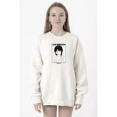 Serial Experiments Anime Lain Poster Beyaz Kadın 2ip Sweatshirt