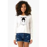 Serial Experiments Anime Lain Poster Ekstra Uzunkol Sweatshirt Ekru