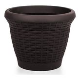 Serinova HS06 Hasır Saksı 42 Litre - 42 Lt - Antrasit