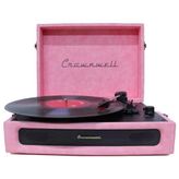 Serisi Retro Çanta Pikap – Pembe Süet Kaplama, Dahili Hoparlörlü, 3 Hızlı (33/45/78 Rpm), Bluetooth Bağlantılı, Taşınabilir Vintage Plak Çalar
