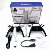 Serreha M15 Kablosuz Çift Kol Game Stick 4K Ultra HD Retro Oyun Konsolu - TV, PC ve Projeksiyon Uyumlu - BEYAZ