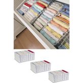 Serstil 3 Adet - Large 8 Gözlü Çekmece Içi Düzenleyici Organizer 27 x 35 x 17 - Beyaz