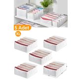 Serstil 5 Adet - Xlarge 8 Gözlü Çekmece Içi Düzenleyici Organizer 31 x 36 x 12