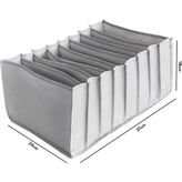 Serstil 8 Gözlü Çekmece Içi Antrasit Düzenleyici Organizer - Large 24 x 37 x 18 cm