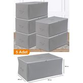 Serstil Orta Boy Antrasit Hurç 63 x 40 x 34 cm Dayanıklı ve Hafif Yapı ile 5 Adet