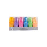 Serve Berry Mini Fosforlu Kalem, Pastel Renk, 6'lı Set