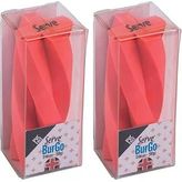 Serve Burgo Silgi Model3 Fosforlu Kırmızı Tekli Pe 2li paket
