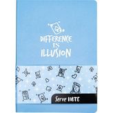 Serve Note Defter 15X21CM Çizgili Gök Mavi Not Defteri - Karışık