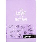 Serve Note Defter 15X21CM Çizgili Lavanta Not Defteri - Karışık