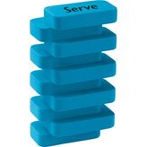 Serve Steps Silgi Fosforlu Mavi Tekli Pet - Çok Renkli