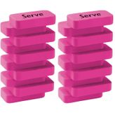 Serve Steps Silgi Fosforlu Pembe Tekli Pet (2 paketi)