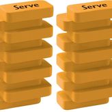 Serve Steps Silgi Pastel Hardal Sarisi Tekli Pet 2li paket