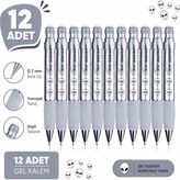 Serve Versatil Kalem Deep 0.7 MM Metalik Gri Uzaylı 12'Li Paket