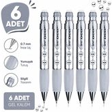 Serve Versatil Kalem Deep 0.7 mm Metalik Gri Uzaylı 6'lı Paket