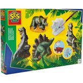Ses Creative Dinozor Alçı Yapım ve Boyama Seti - Renkli