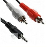 Ses kablosu pc sistemi 2 RCA 1 Stereo kablo