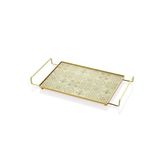 Setabianca Gold Renkli Kulplu Sunum Tepsisi 23 * 42Cm