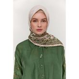 Setrms Floral Bordürlü Jakarlı Eşarp