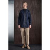 Setrms Kontrast Dikişli Denim Pamuk Tunik