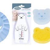 Sevi Bebe Bebek Banyo Seti(Banyo Şapkası+Banyo Derecesi+Banyo Süngeri)