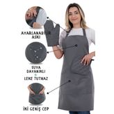 sevilya Simple 3'lü Set Ayar Askılı Mutfak Önlüğü Seti (ELDİVEN, TUTACAK)
