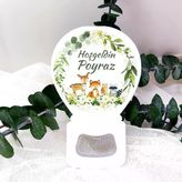 Sevimli Ceylanlı Yeni Doğan Bebek Buzdolabı Magnet(30 Adet)