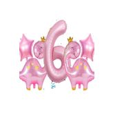 Sevimli Dinazor Folyo Yaş Balon 5Li Set, 6