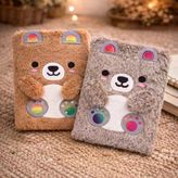 Sevimli Peluş Çizgili Defter
