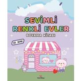 Sevimli Renkli Evler Boyama Kitabı