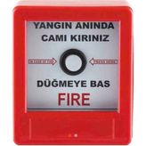 Sevimsel Yangın Alarm Butonu 220V