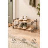 SEWOOD 2 KATLI MODÜLER AHŞAP AYAKKABILIK