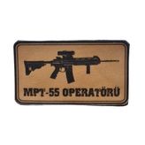 Seyhan Askeri Malzeme Mpt 55 Operatörü -Dikdörtgen Deri Peç - Arma - 2 Wolf Leather Patch