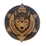 Seyhan Askeri Malzeme Şaman Kurt - Deri Peç - Arma - Leather Patch