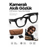 Seyoni Kameralı Akıllı Gözlük 8 MP 1080P Video Yapay Zeka Destekli Sesli Asistan Anında Çeviri Özellikli Güneş Gözlüğü